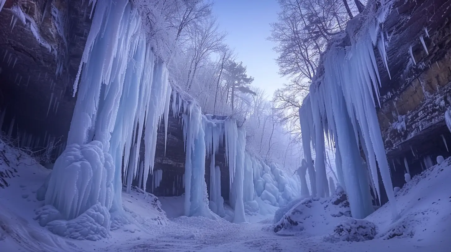 Exploring Frozen Waterfalls: Winter's Natural Wonders