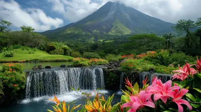 Volcanoes and Waterfalls: Unlikely Neighbors in Nature’s Playground